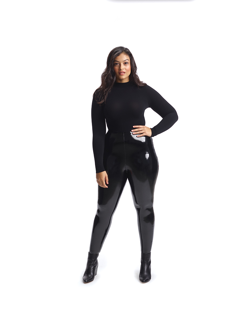 NEW SPANX Faux Patent Leather Leggings Women's Size S Black 20301R | eBay